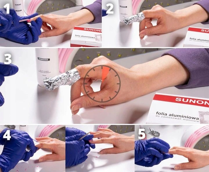 SUNONE 5x lakier hybrydowy + gratis 10x pilnik EAN (GTIN) 5905359598077