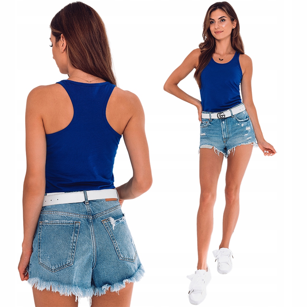 

Bokserka damska basic casual 012SLR niebieska M