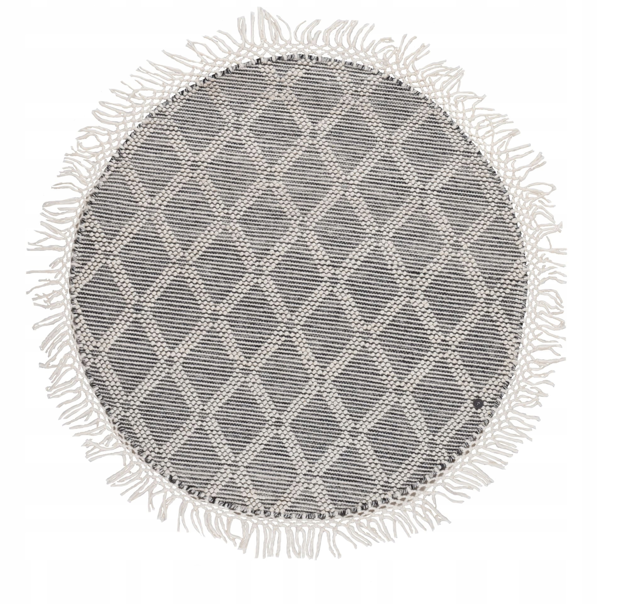 Koberec Kulatý vlněný s třásněmi Tom Tailor 140 x 140 cm