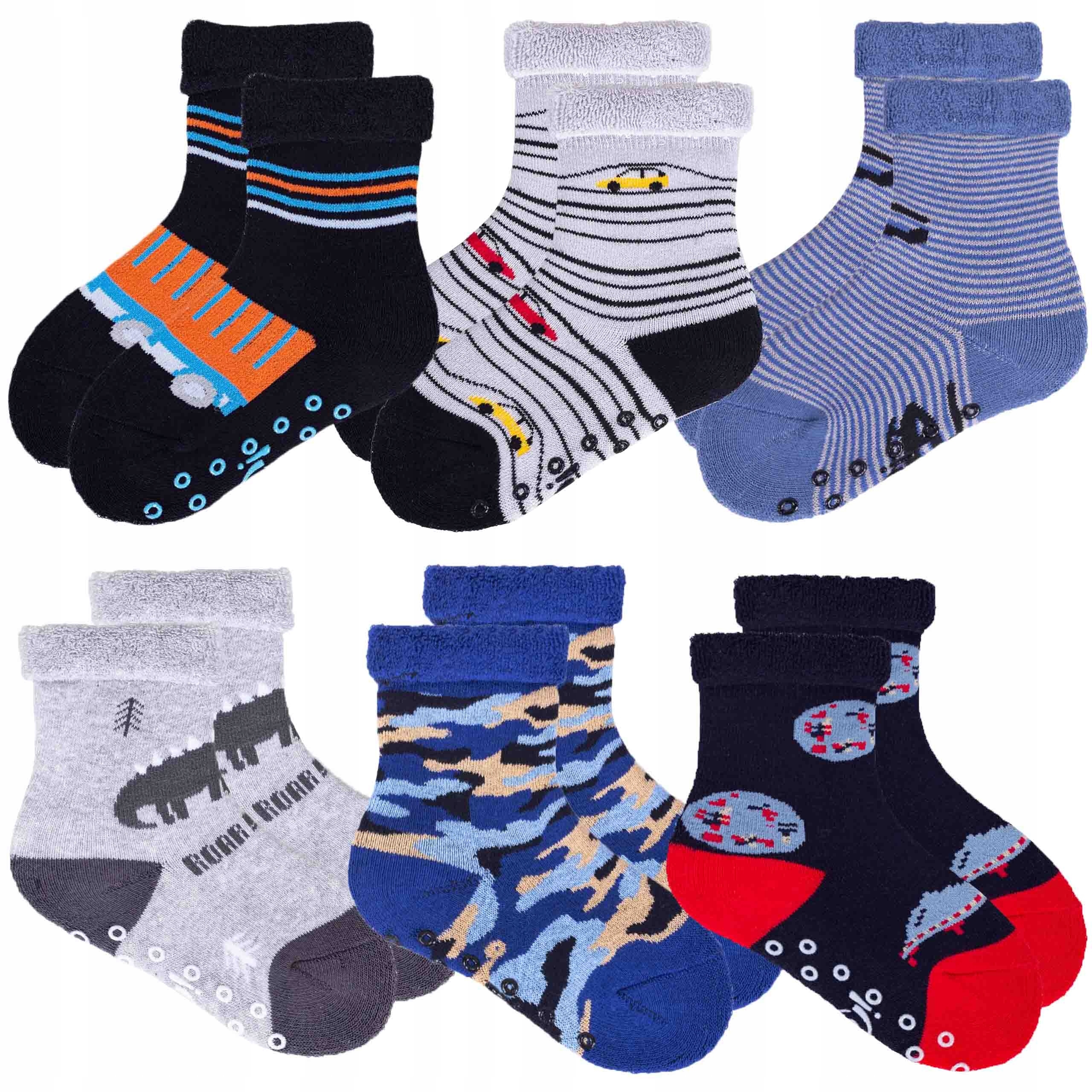 Skarpetki frotte YOCLUB z ABS rozmiar 17-19