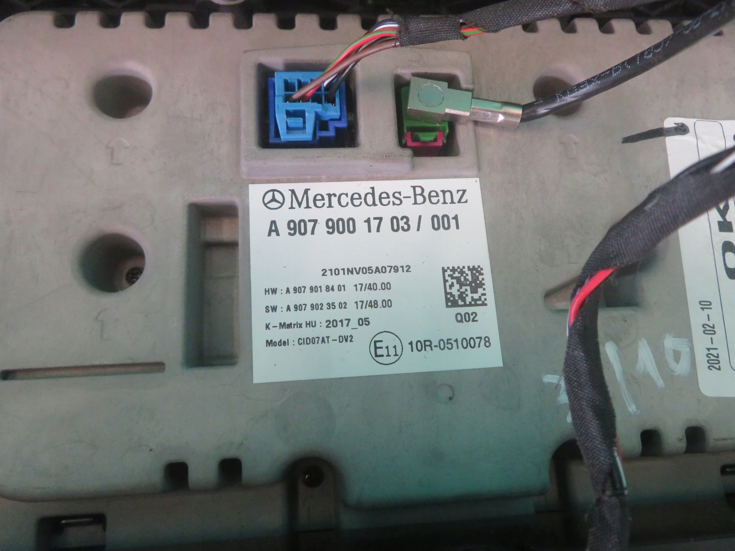 Châssis RADIA Unite commande clima MERCEDES SPRINTER 21R A9079001703