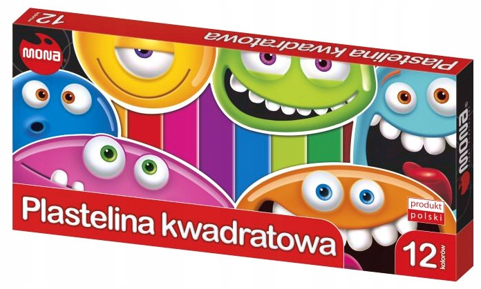 

Plastelina Szkolna Kwadratowa Mona