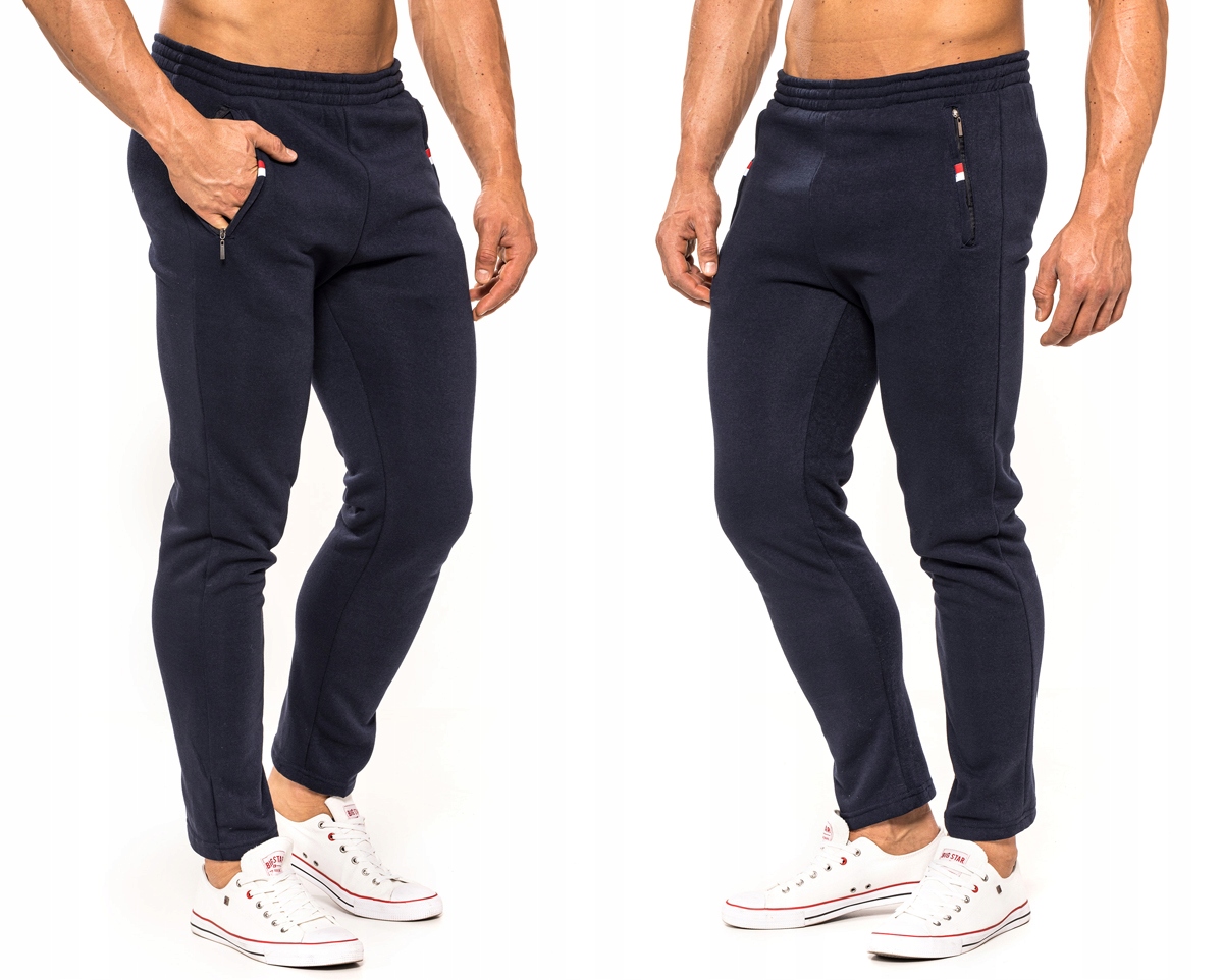

Spodnie Dresowe Dresy Ocieplone No1 -granatowe 3XL