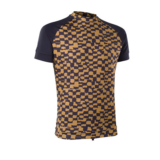 lycra top Ion Rashguard Maze Ss men checkered-gold Velikost: 50/M