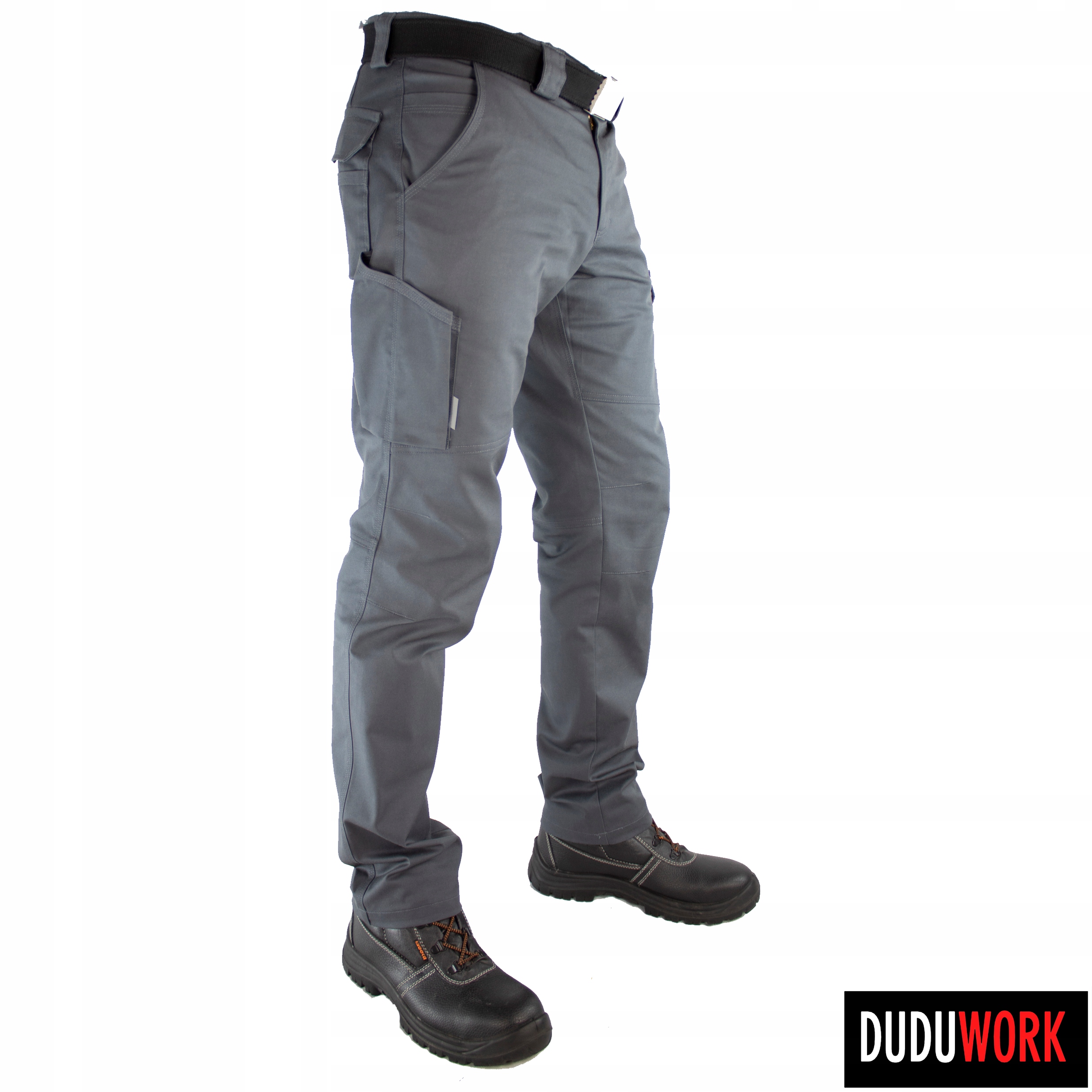 SPODNIE ROBOCZE BHP DuduWork Szare Elastyczne 50 Rozmiar 50