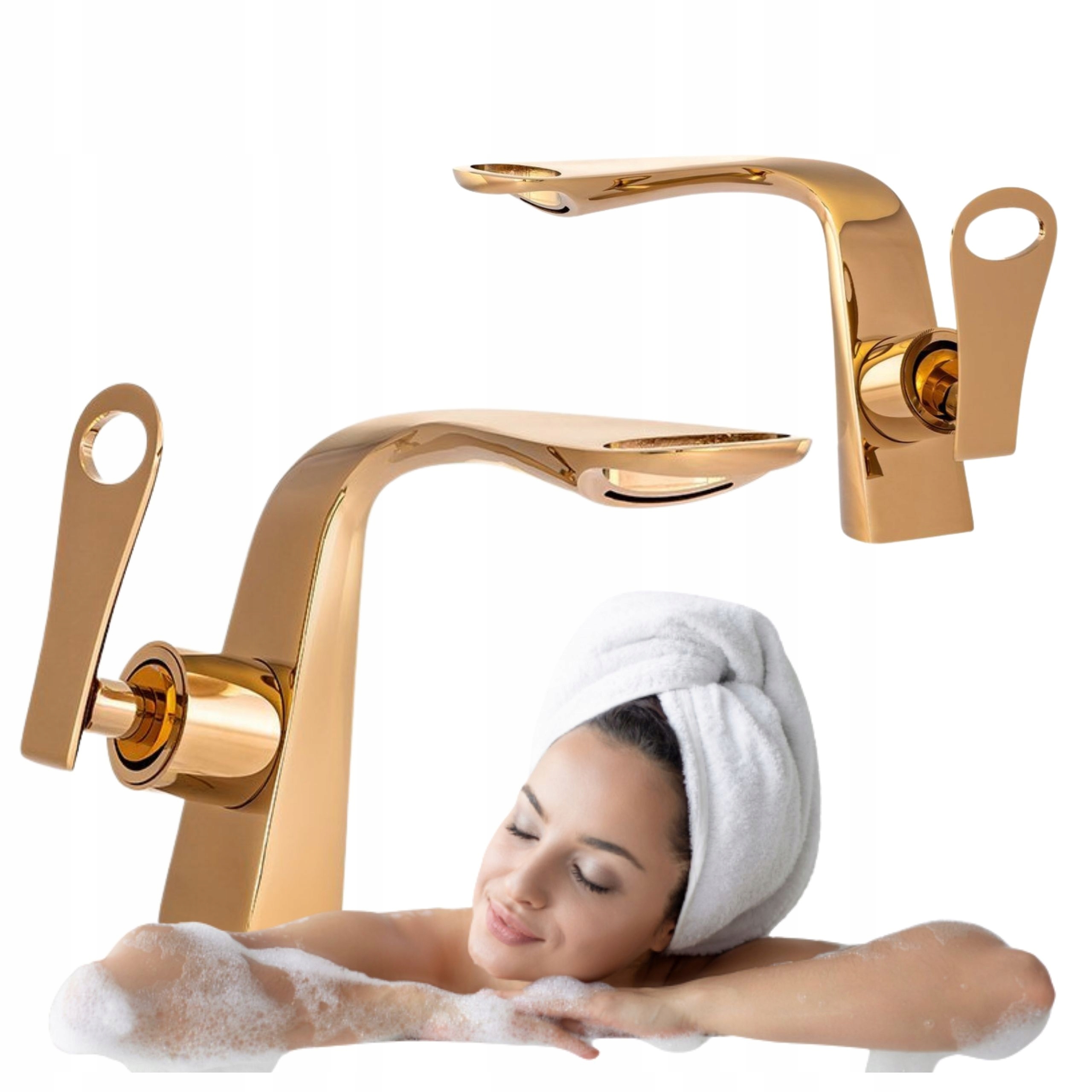 Umyvadlová Baterie Kaskádová Zlatá