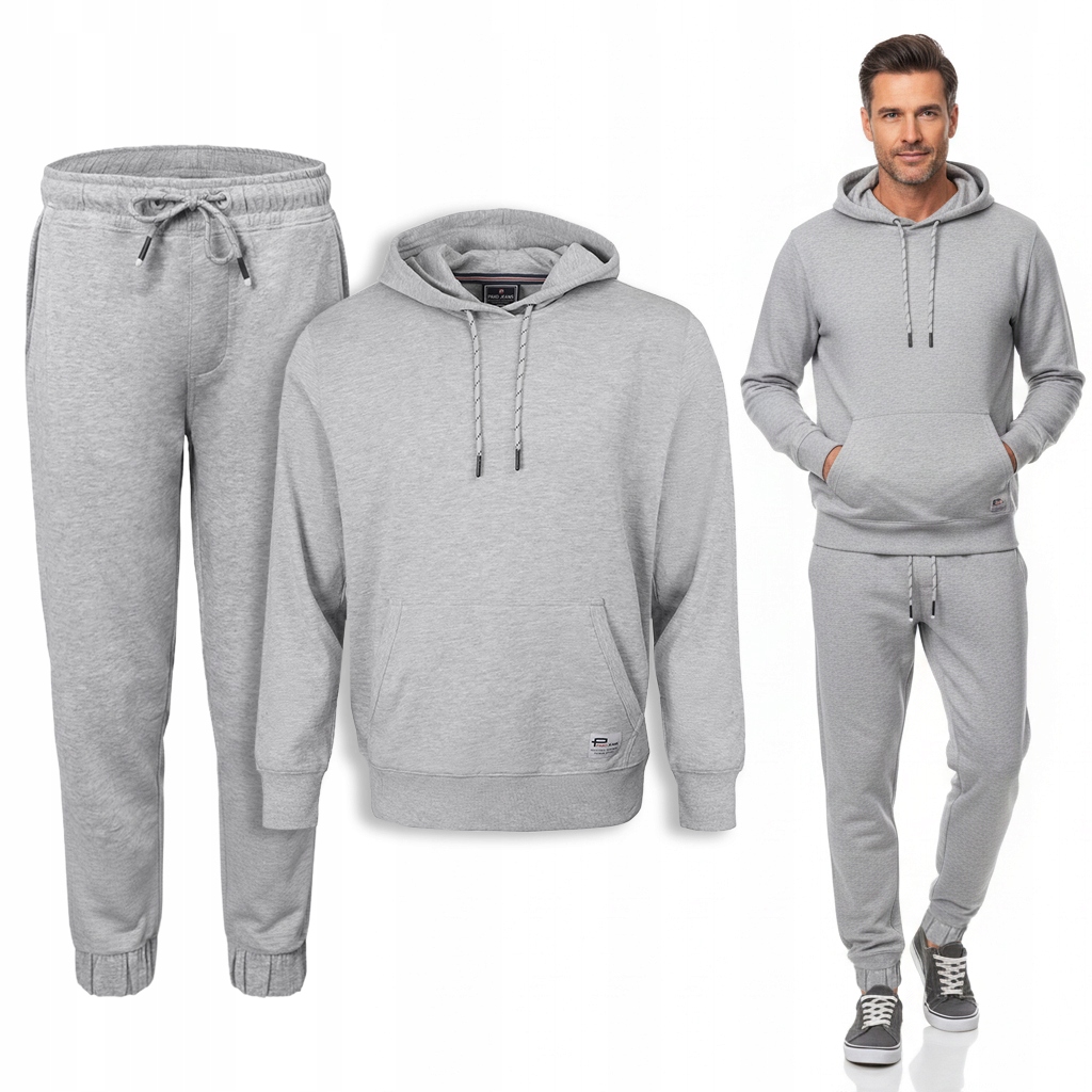 Teplákovka Pánský Komplet XL Bavlněná mikina s kapucí a nezateplené kalhoty