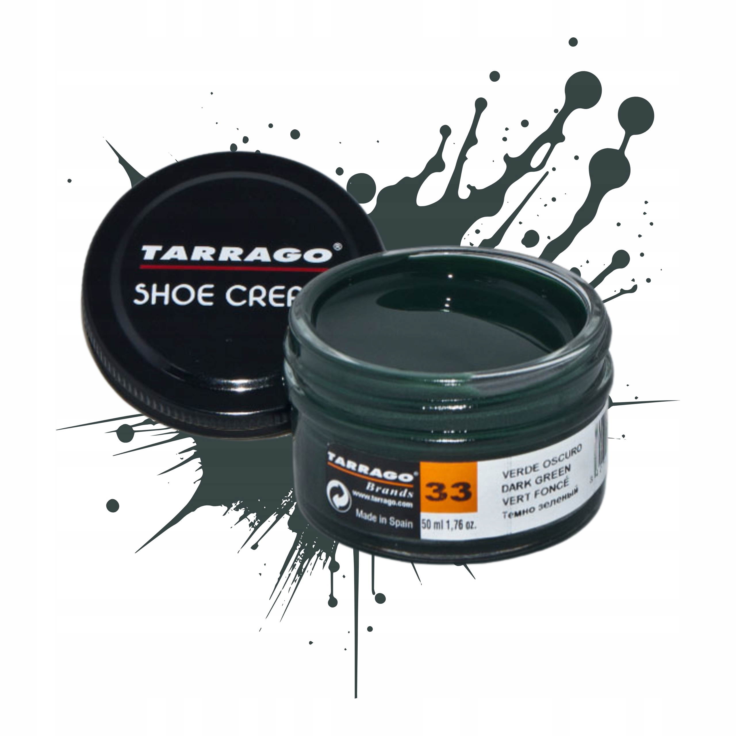 Pommadier Krem do Butów Pasta na Rysy Zielony Skóra Regeneracja Koloru 50ml