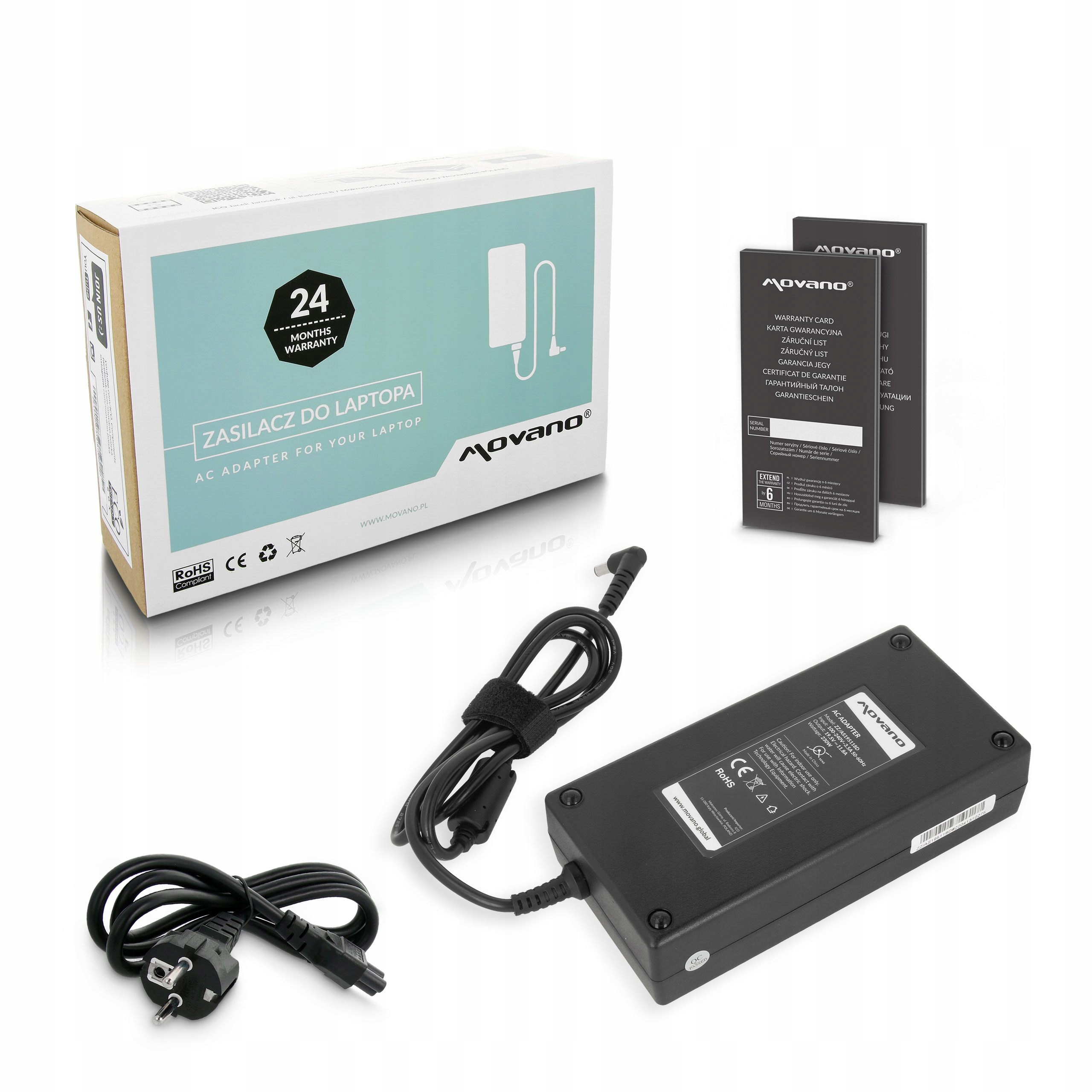 Napájecí adaptér 19.5v 11.8a (6.0x3.7 pin) 230W pro Asus