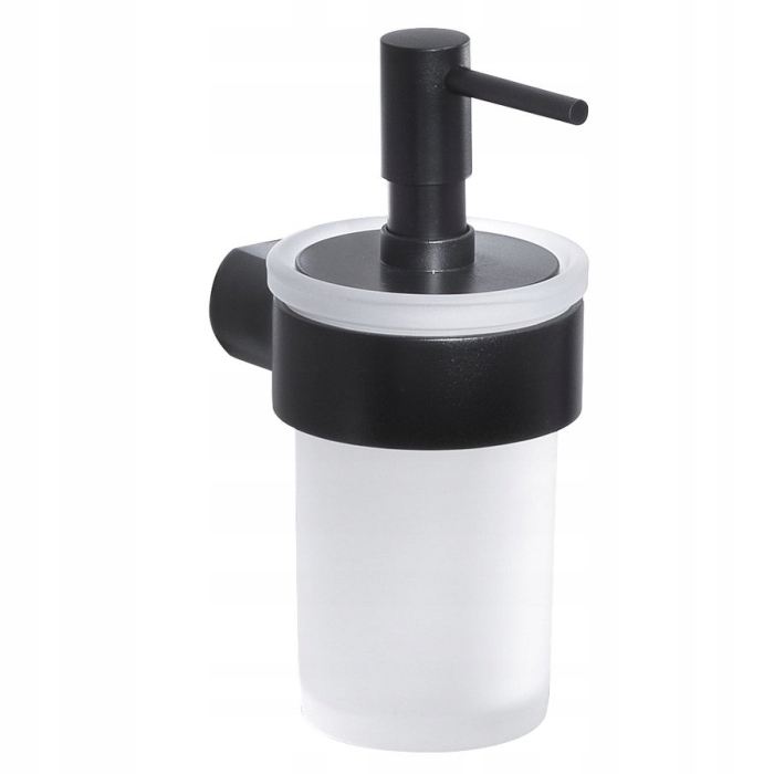 Gedy Pirenei dávkovač mydla čierny mat/mliečny