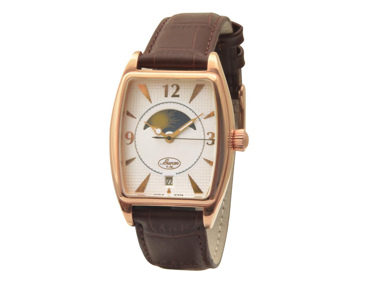 Poljot Buran klasik 26669-0239314 rose gold Tonneau Limitovaný