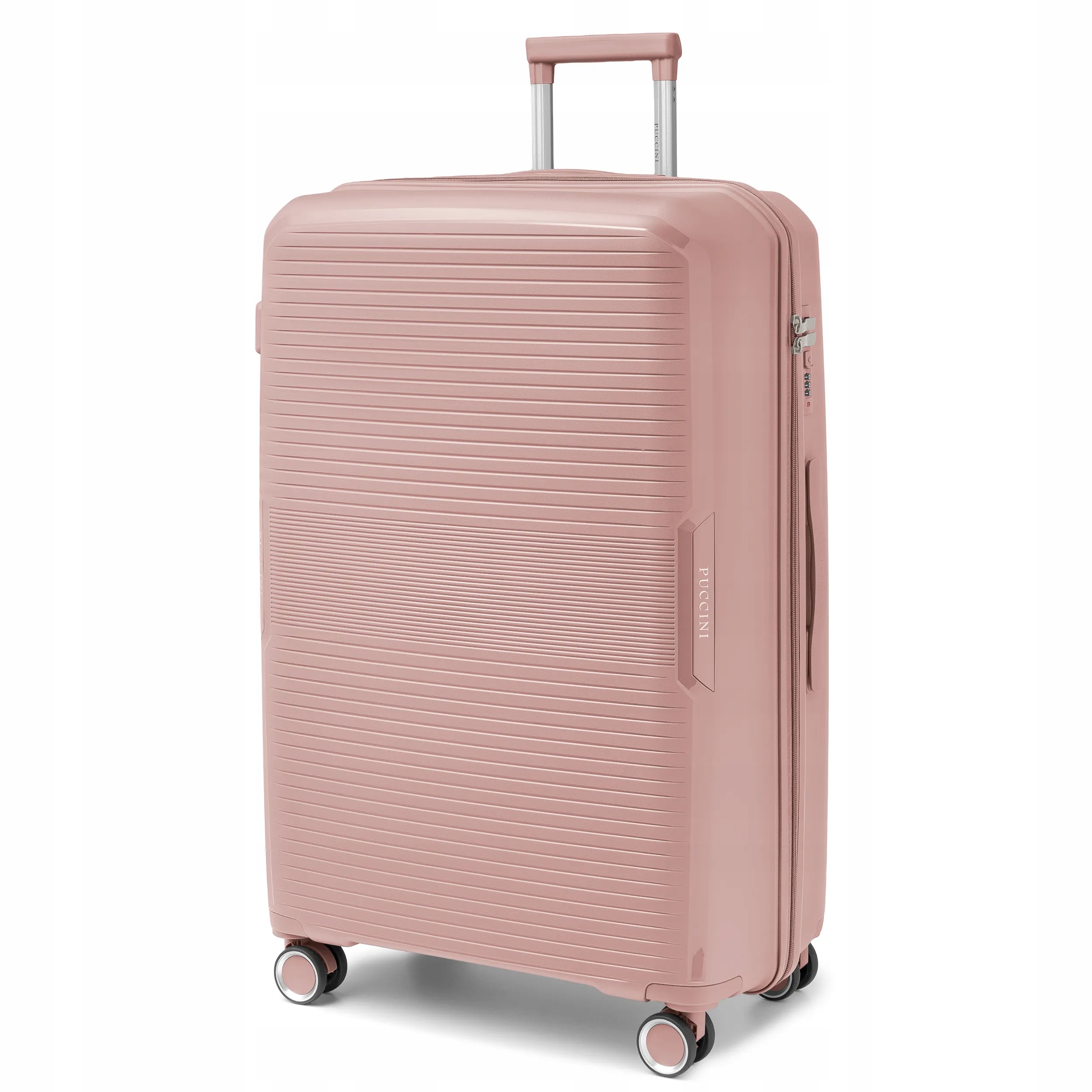 Puccini Walizka Duża Podróżna Twarda Na Kółkach Pp Różowa PP029A-3C