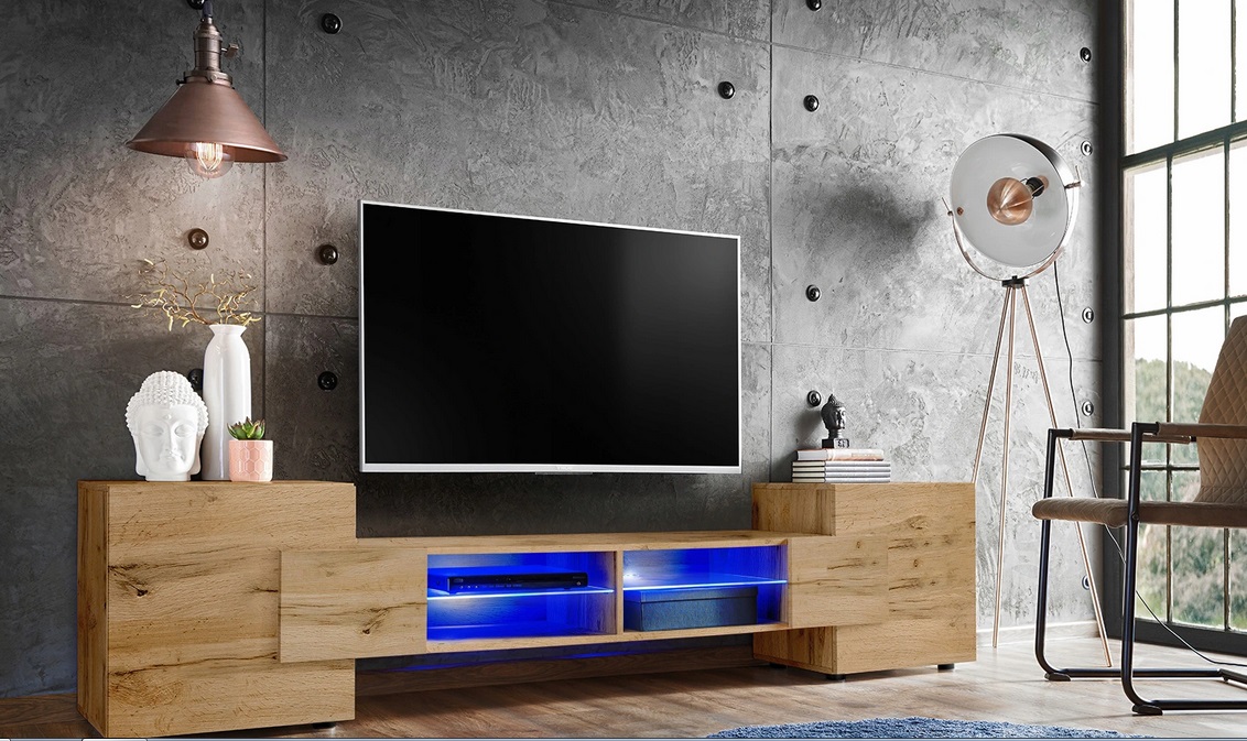 Szafka Stolik RTV Led Komoda Nowoczesna