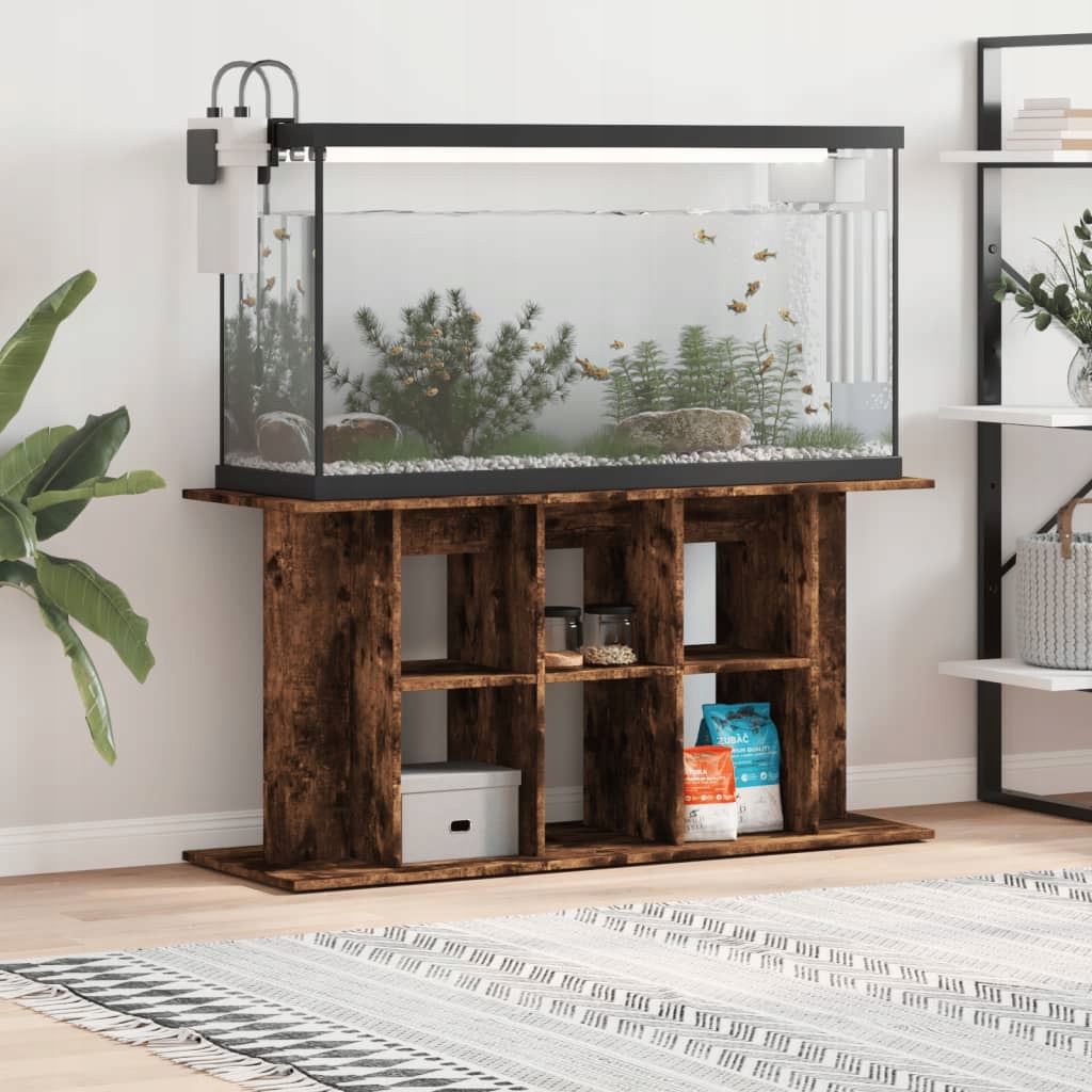Fionshop 262659261 Stojan na akvárium kouřový dub 120x40x60 cm kompozitní