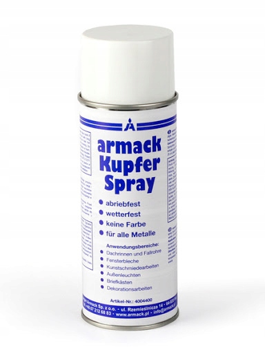 

Miedź w aerozolu Armack Spray 400 ml