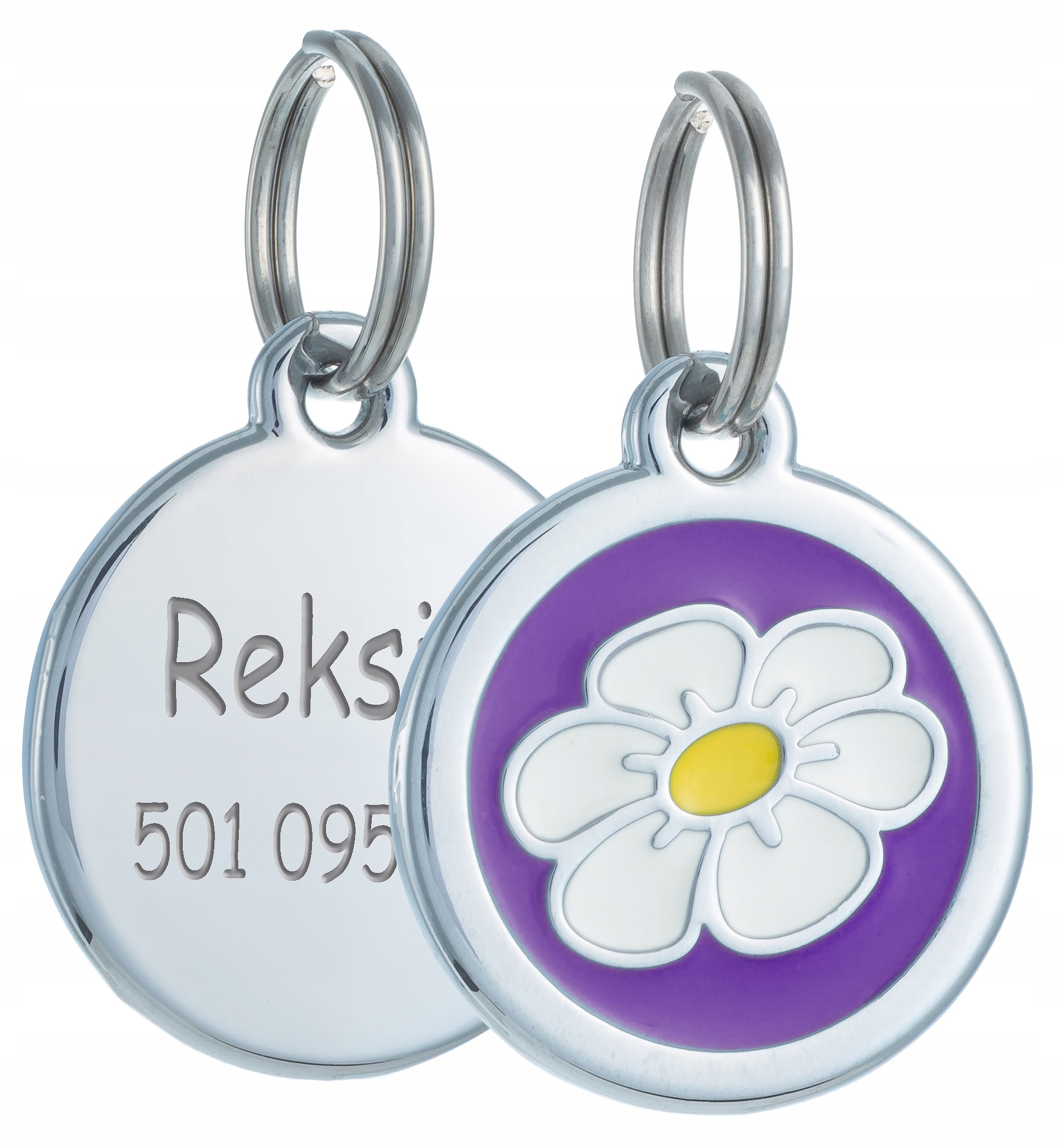 

Identyfikator Adresówka dla psa Grawer Kwiatek