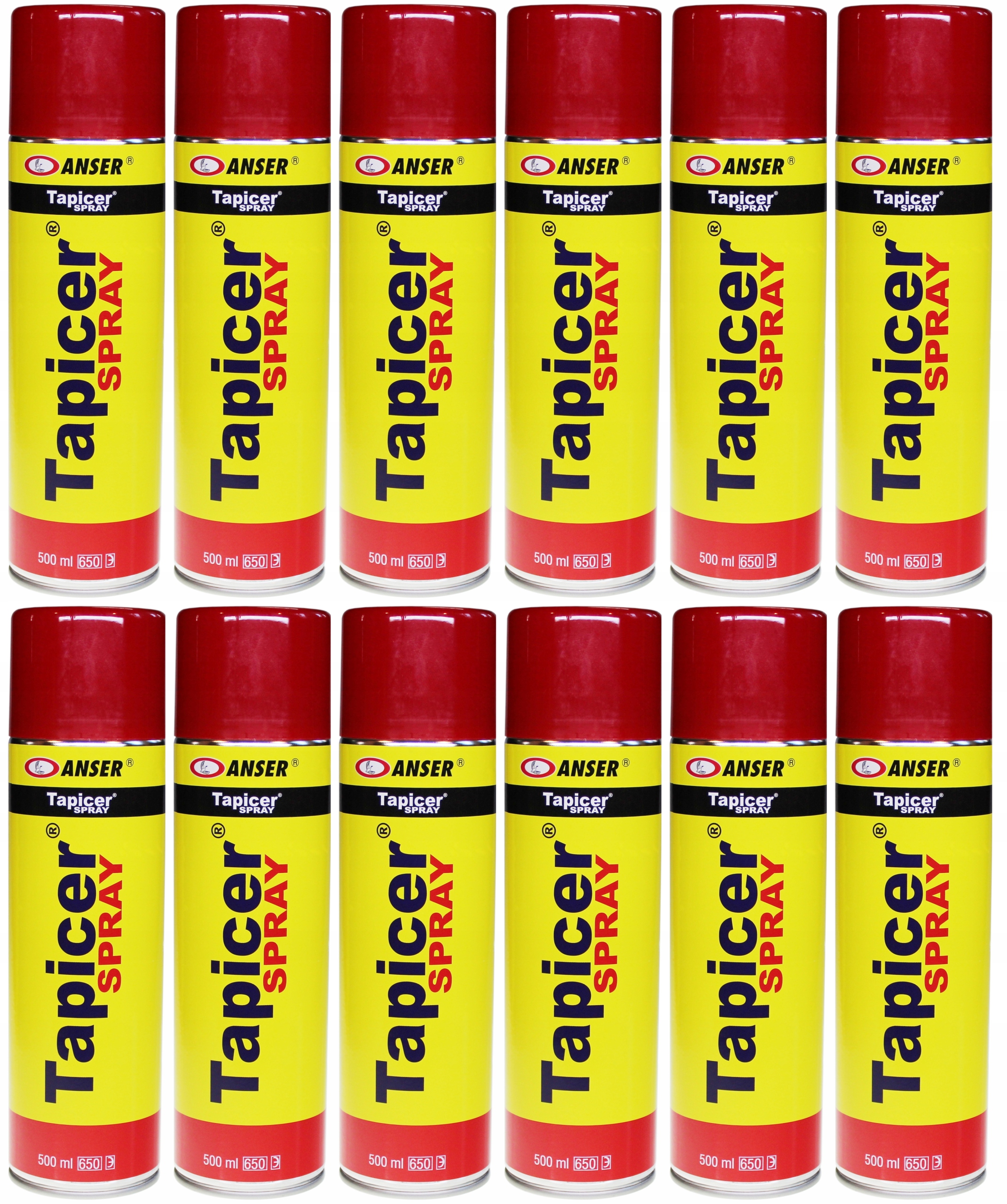 KLEJ TAPICERSKI TAPICER DO PODSUFITKI SPRAY 12 szt