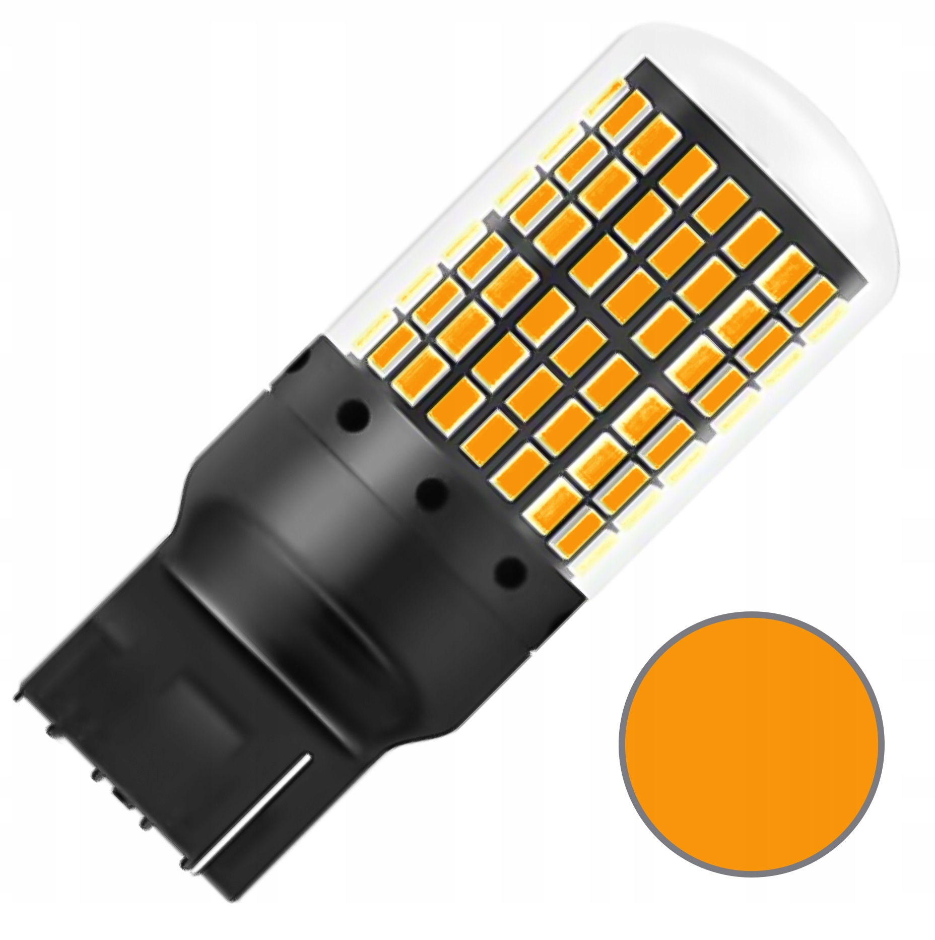 

Żarówka Led WY21W T20 144SMD Canbus pomarańczowa