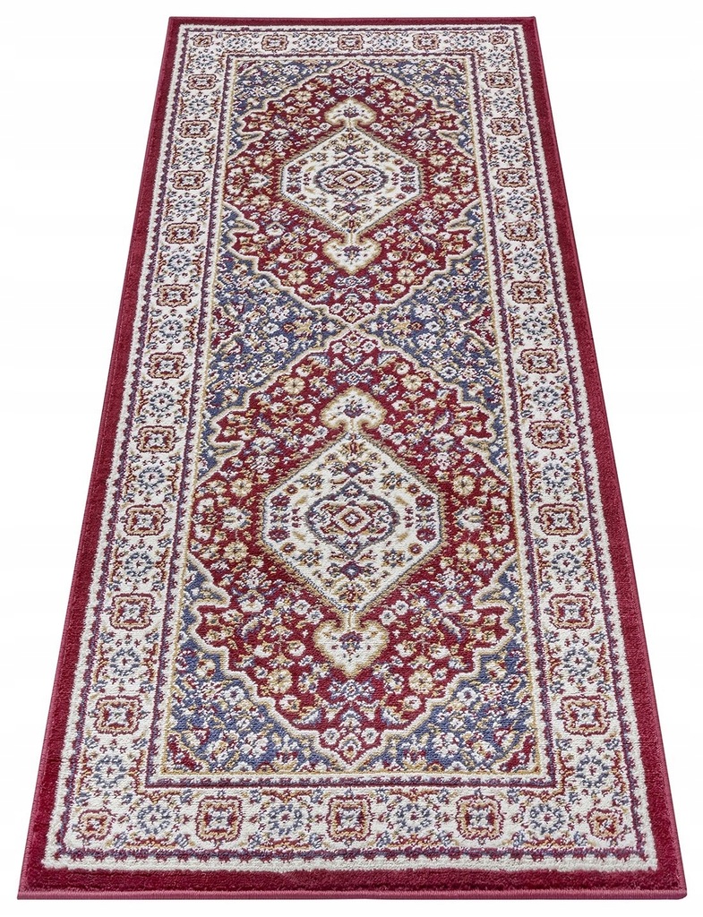 Koberec Běhoun do předsíně 80x240 cm, tradiční červeno krémový