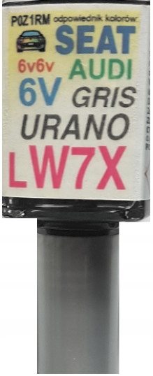 Seat Audi LW7X Gris Urano Lakier Zaprawka Do Rys