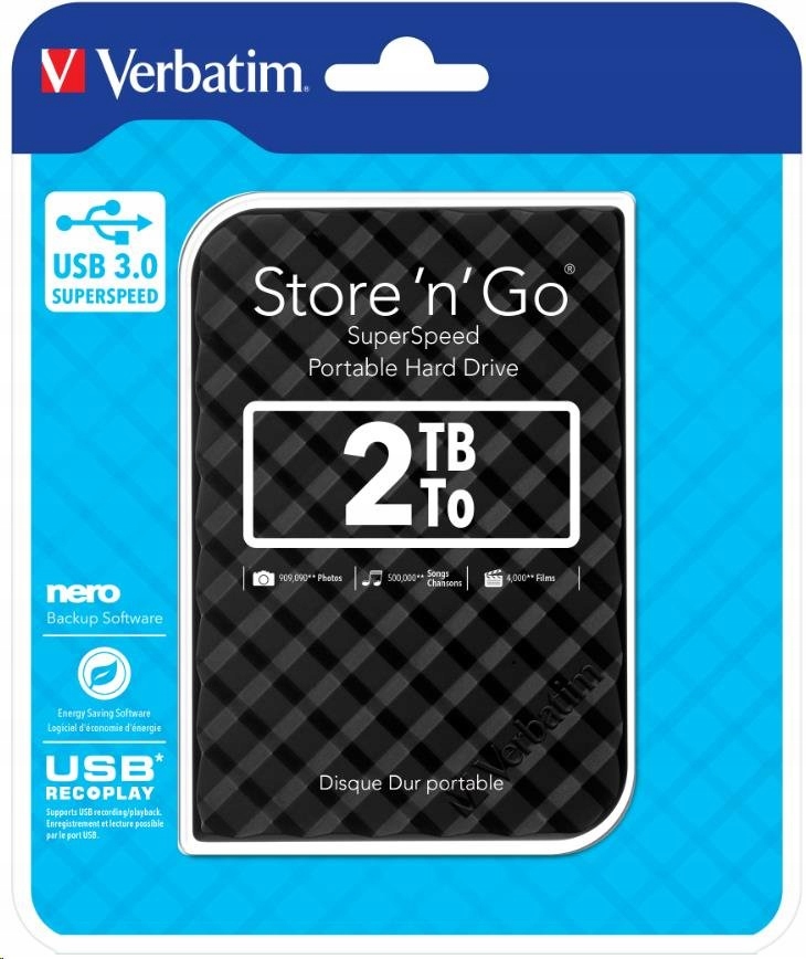 Verbatim Store 'n' Go 2TB, 2.5", 53195