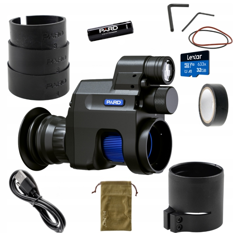 Nástavec pro noční vidění na okulár Pard NV-007V2 940nm Sada s kartou