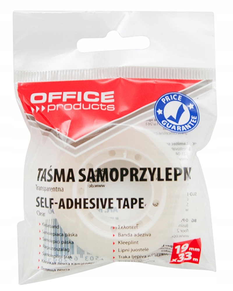 

Taśma Klejąca Office Products 19x33m Biurowa