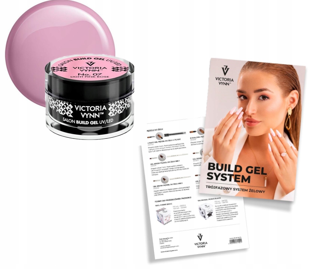 Żel budujący do paznokci Victoria Vynn 07 Light Pink Rose Różowy 50ml ULOT