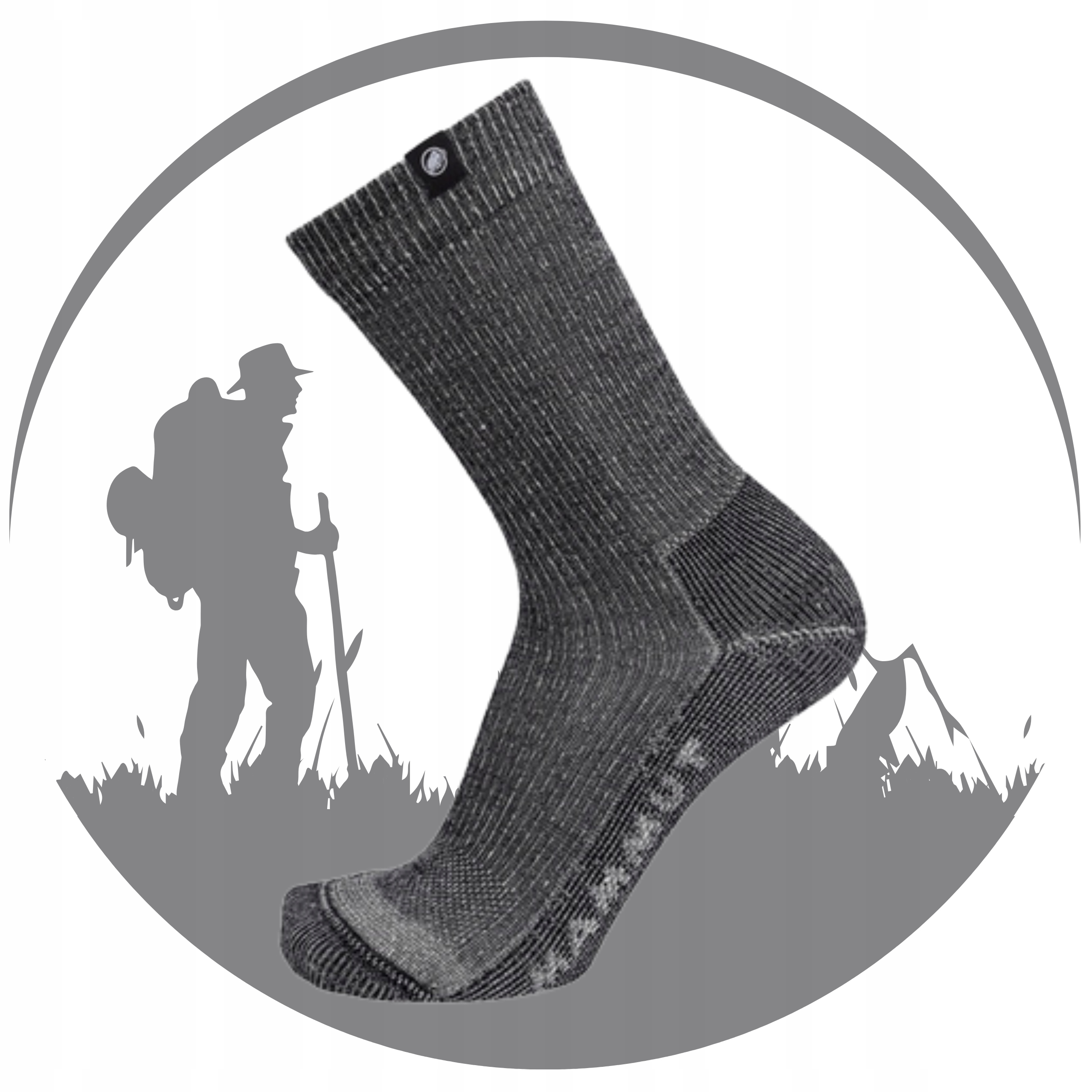 Skarpety Trekkingowe Mammut Hiking Full Cushion Crew Skarpetki 45-47