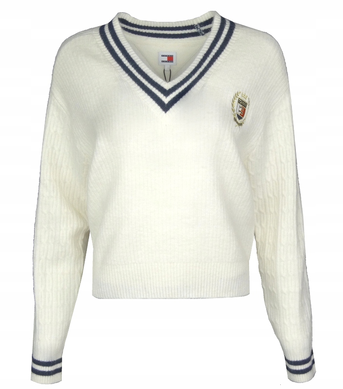 Tommy Jeans dámský svetr, smetanový, S