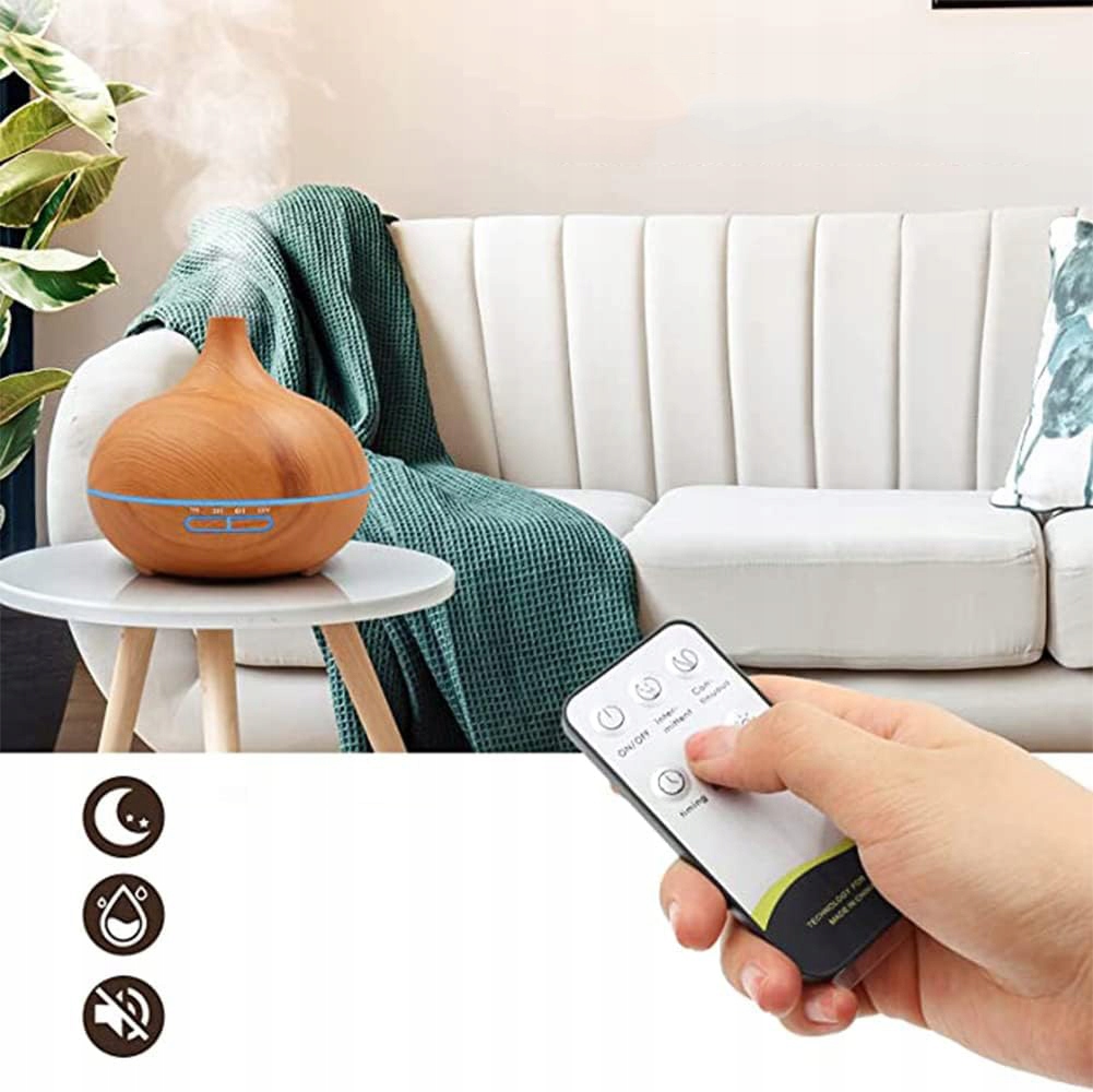 NAWILŻACZ POWIETRZA DYFUZOR ZAPACHOWY LED 500ML + PILOT Rodzaj dyfuzora elektrycznego automatyczny