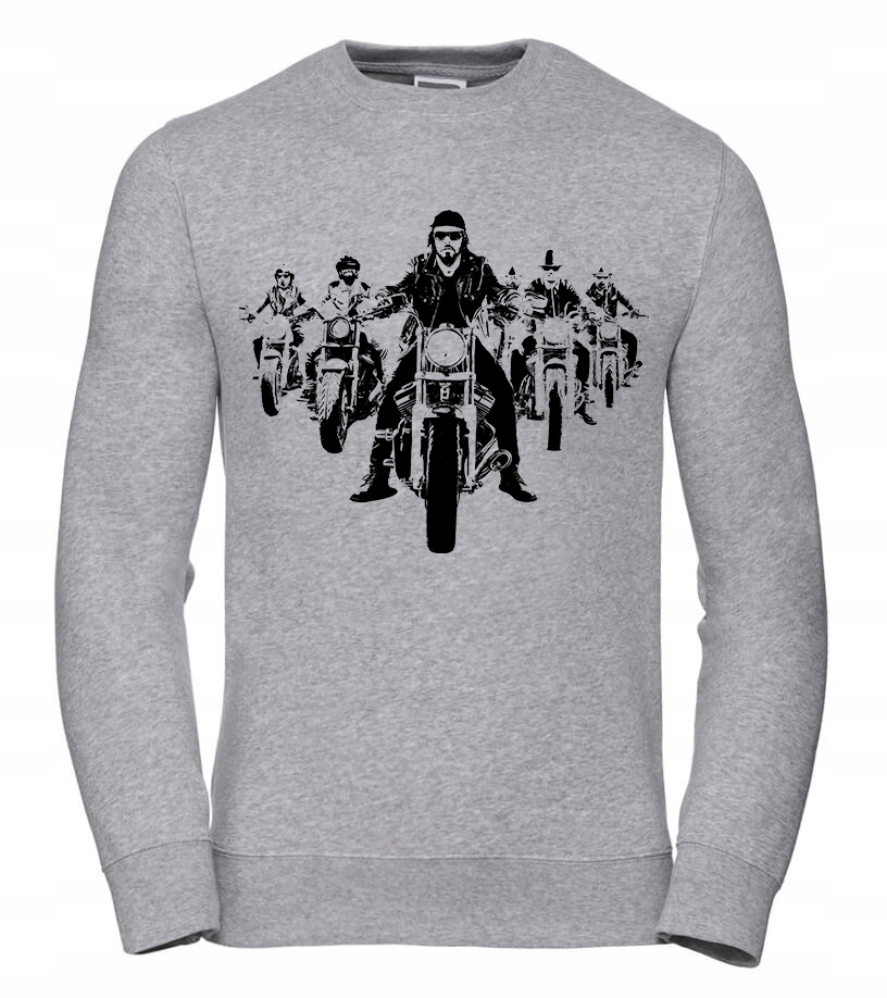 Pánská Mikina Moto Gang XL Šedá Pro něj Chlapa Manžela Chlapce