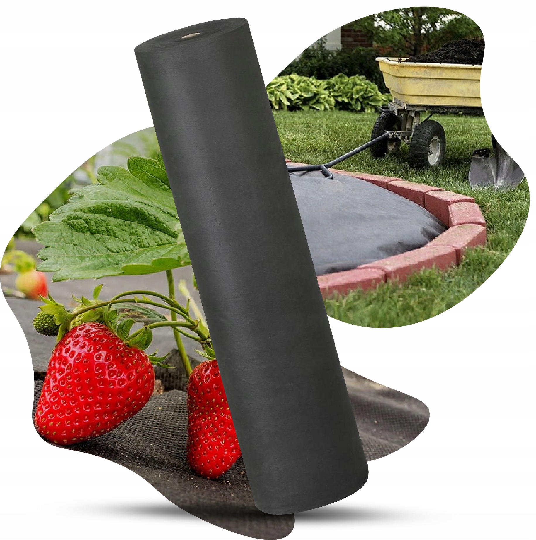 Agrowłóknina Czarna Uv 3,2x100m 50G Gruba Mata Na Chwasty pod kamienie