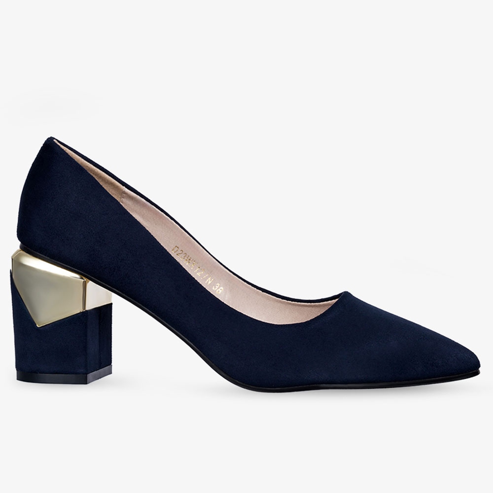 CZÓŁENKA BUTY DAMSKIE WYGODNE OZDOBNY OBCAS SŁUPEK WKŁADKA SKÓRA SZPIC r 38 Oryginalne opakowanie producenta pudełko