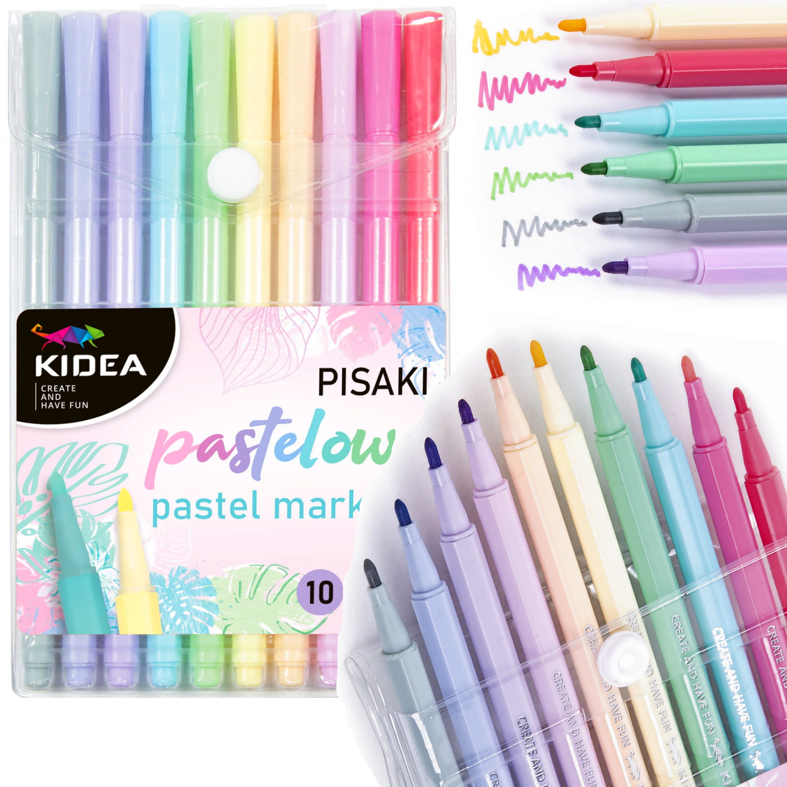 

Pisaki Flamastry Mazaki Pastelowe Kidea