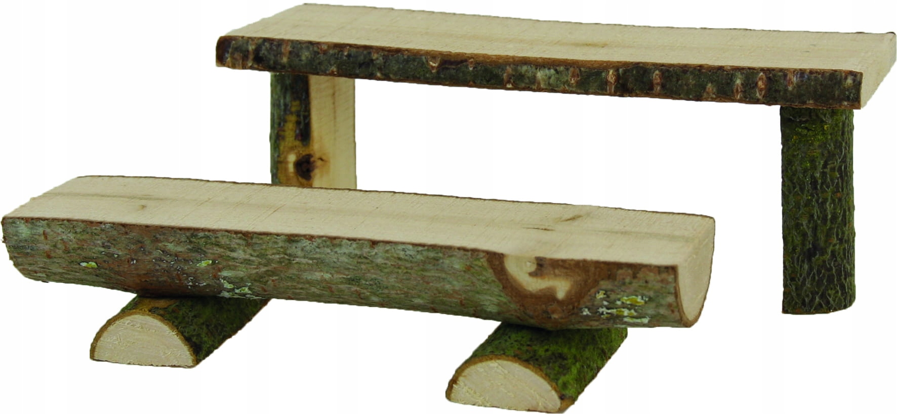 

Stół z ławką, drewniany- 3cm wys.- do figur 7-9cm