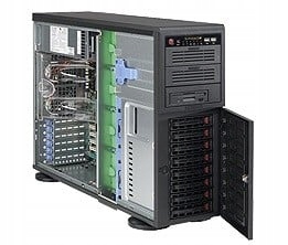 Supermicro CSE-743TQ-903B-SQ zabezpečení a držáky počítačů Full Tower