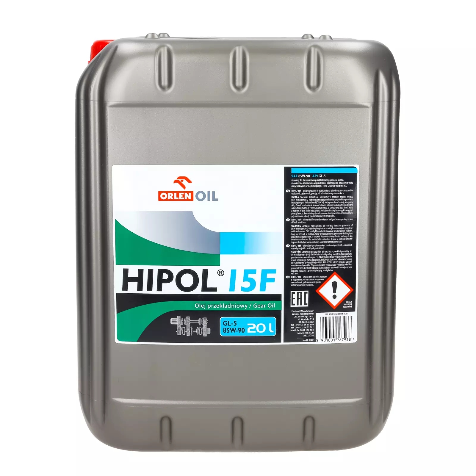 

Olej przekładniowy Orlen Hipol 15F GL-5 85W-90 20L