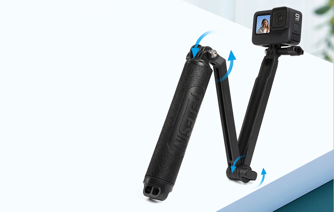 TELESIN WODOOPORNY SELFIE STICK 360° STATYW 60CM UCHWYT DO KAMER SPORTOWYCH Stan opakowania oryginalne