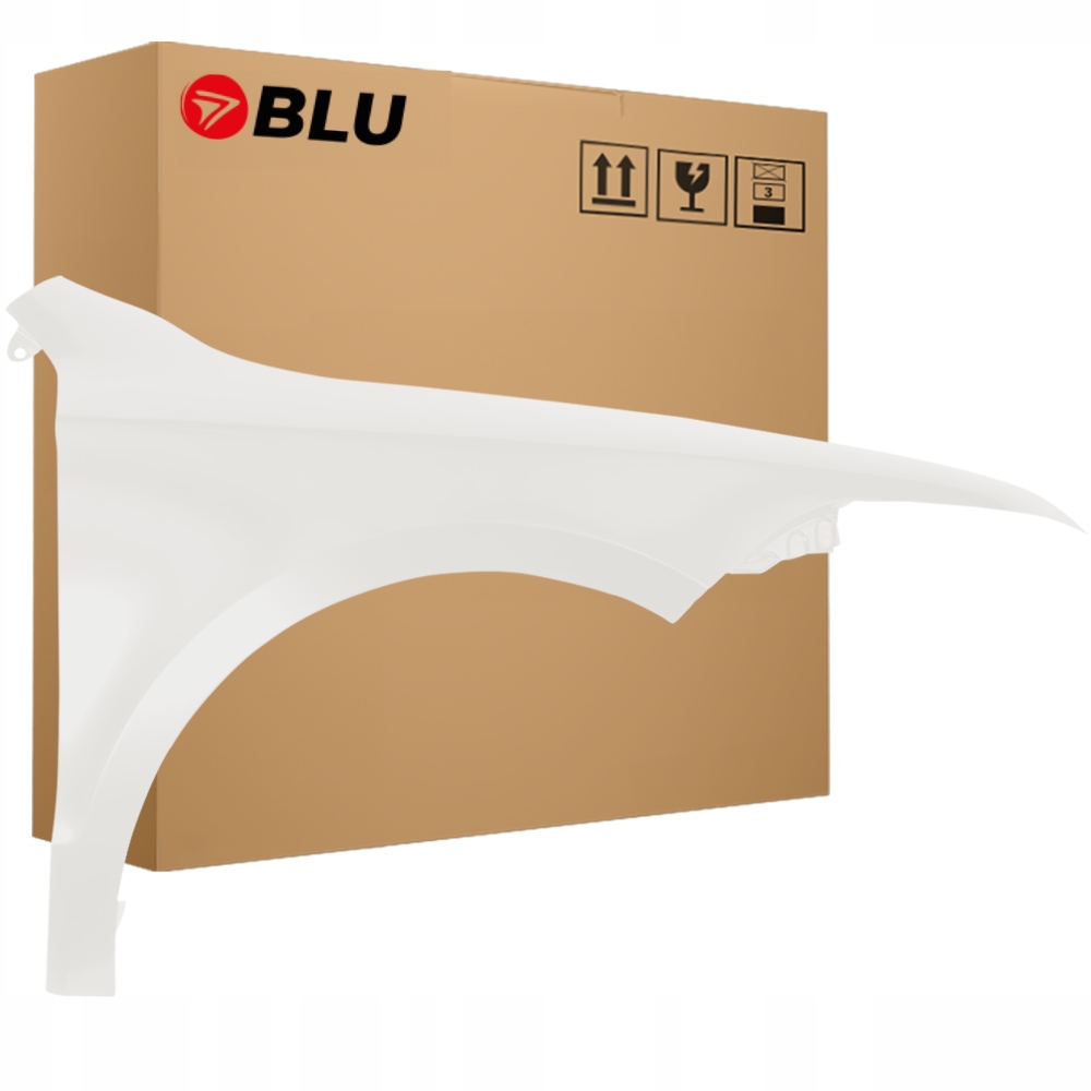 Blu Blatník Škoda Superb II 3T 1026 pravý bílý 08-13 přední CandyWeiss