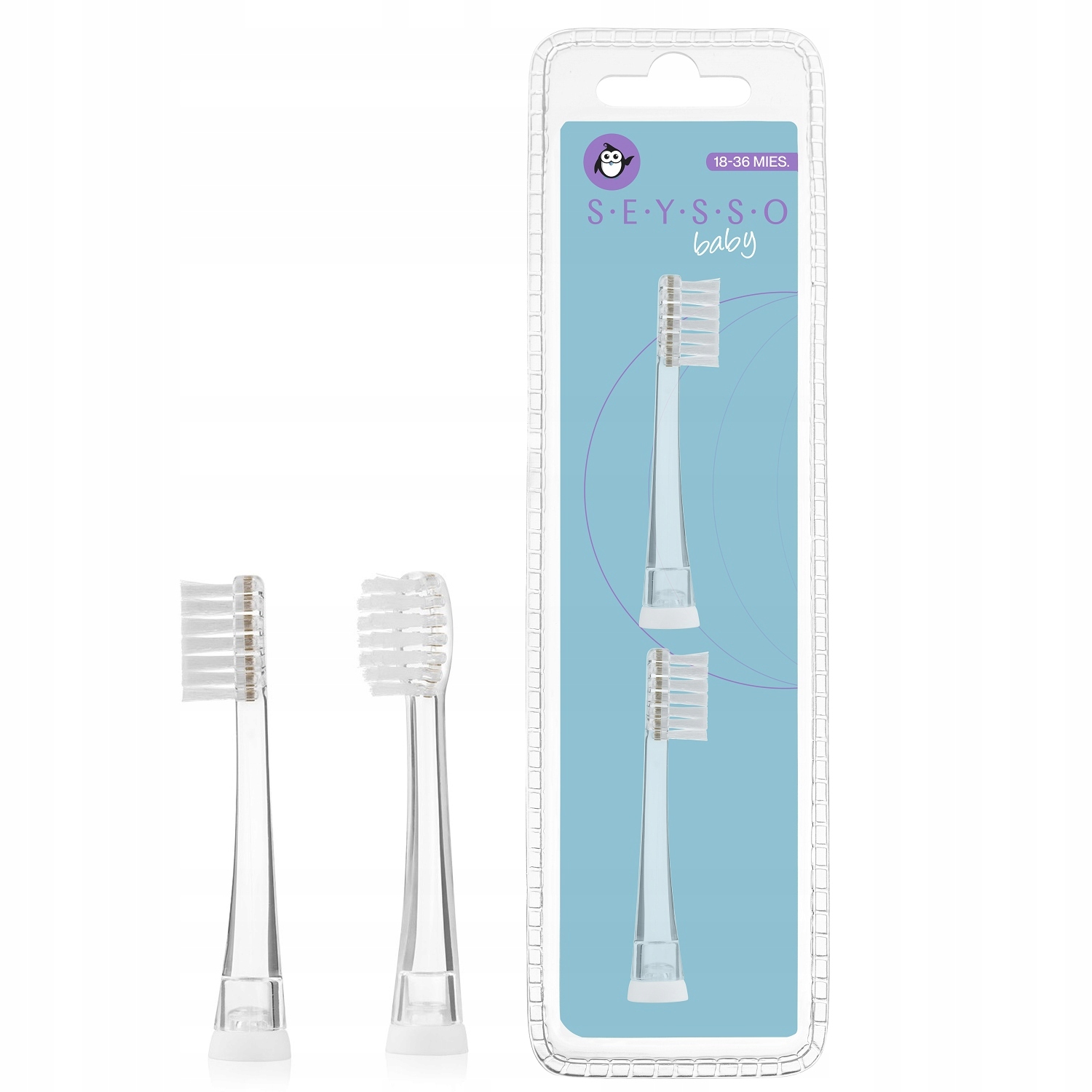 SEYSSO BABY PINGUIN końcówki do szczoteczki 18-36