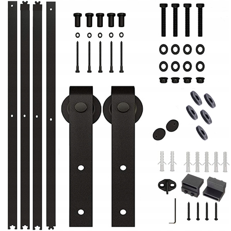 ZESTAW SYSTEM DRZWI PRZESUWNYCH SZYNA LOFT BARN DOOR 2 M