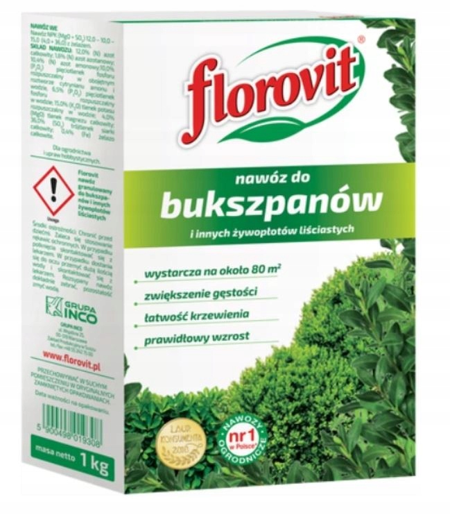 

Nawóz Do Bukszpanów I Żywopłotów Florovit 1kg