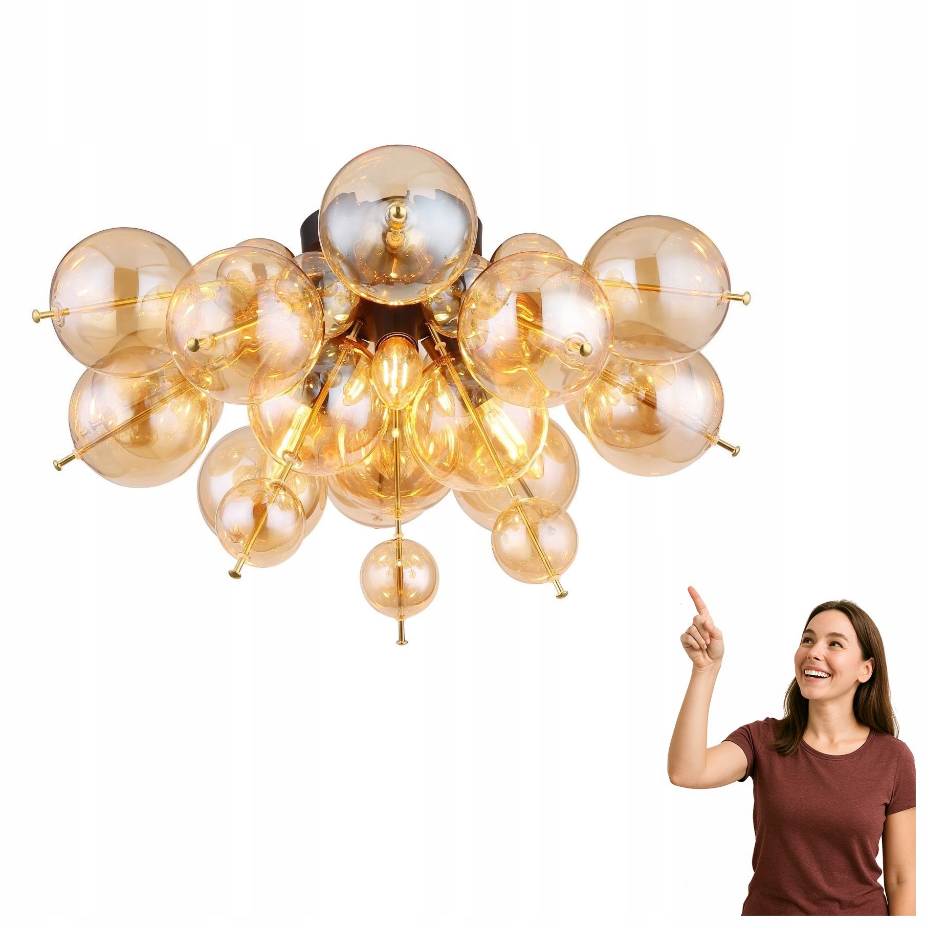 Stropná lampa Udo 15633DA Globo