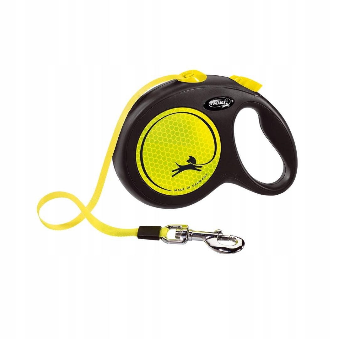 Levně Vodítko Automatická Flexi New Neon Žlutá Páska L 5 m