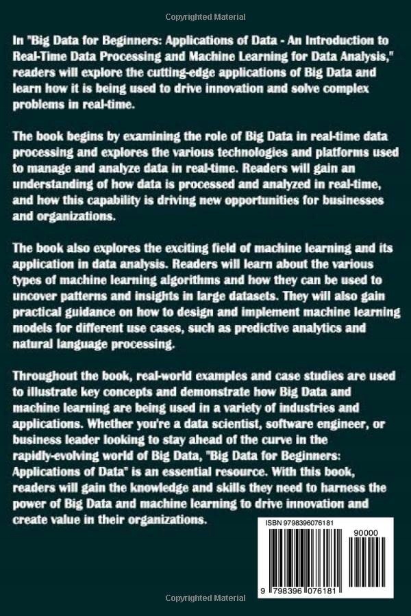 Murray, Brian Big Data for Beginners: Book 3 - Applications of Data. An Int Język publikacji angielski