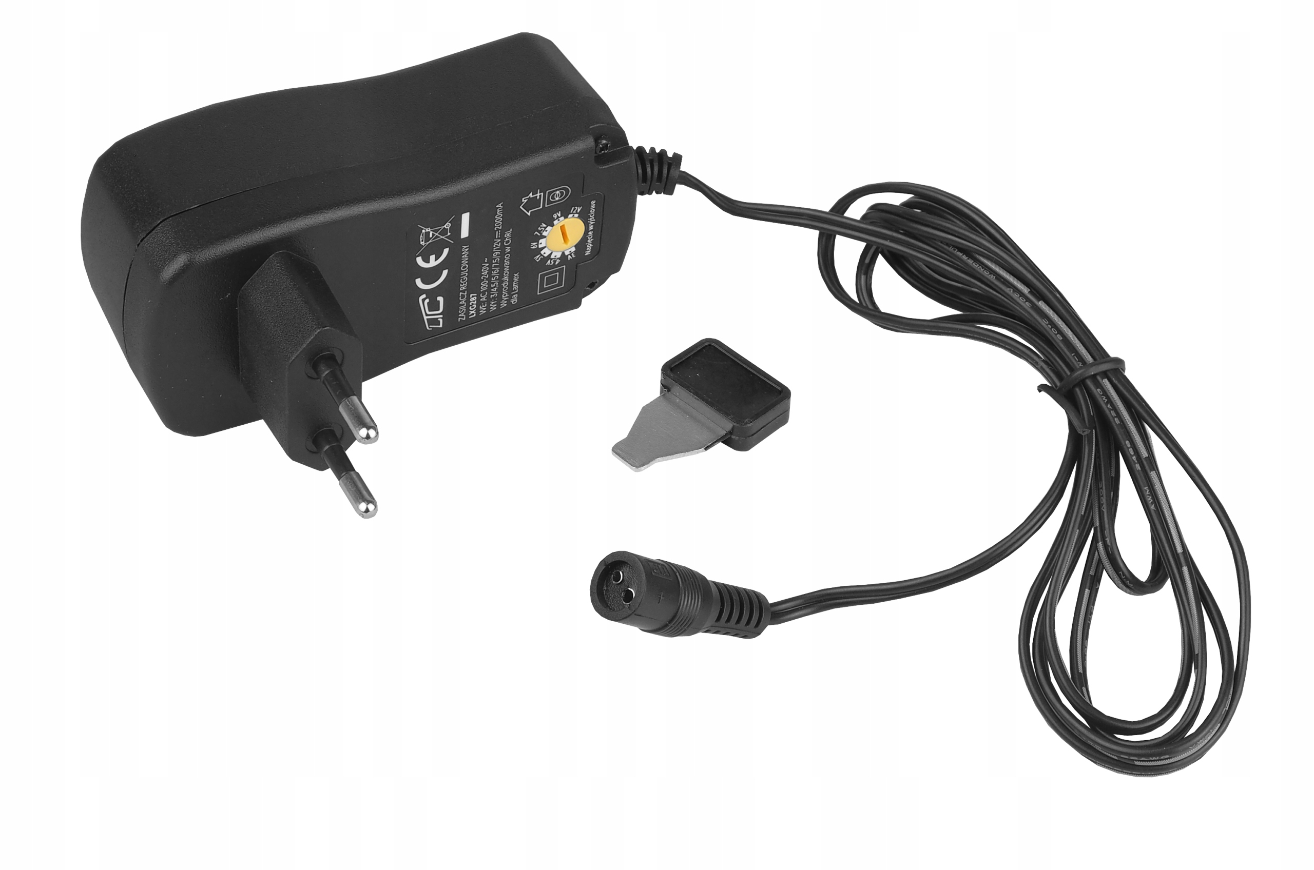 ZASILACZ UNIWERSALNY REGULOWANY DC 3-12V 2A 24W 6 WTYKÓW EAN (GTIN) 5902270762150