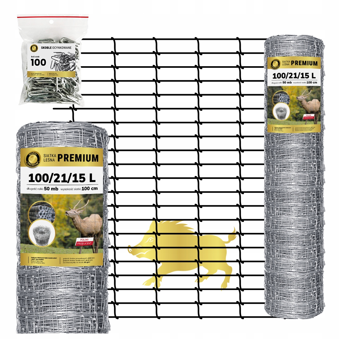 Siatka Leśna ogrodzeniowa 100/21/15L 50mb Najgęstsza Premium wśród reszty