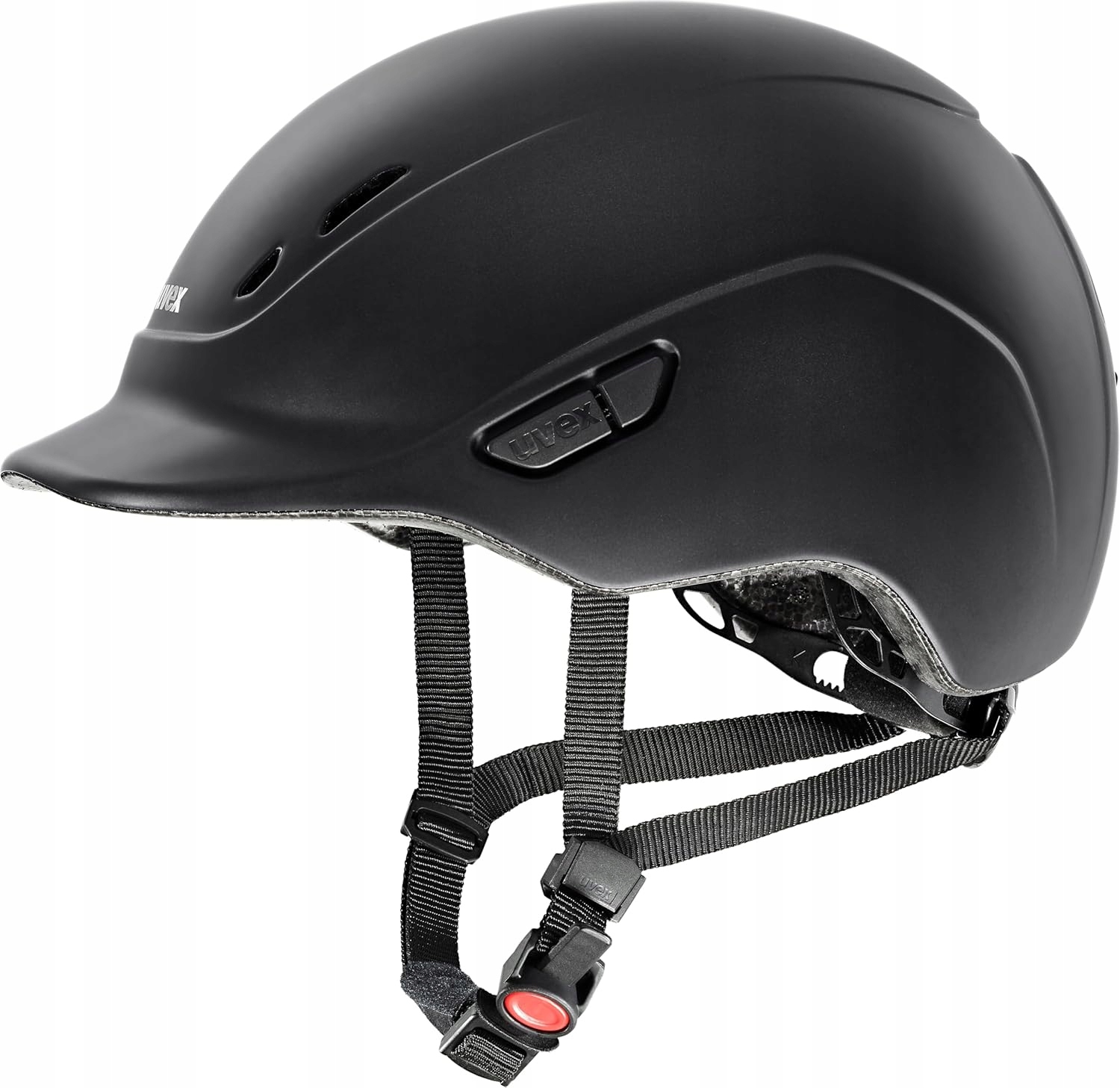 Lekki Kask Jeździecki Uvex Exxential III 57-59 CM Czarny Mat