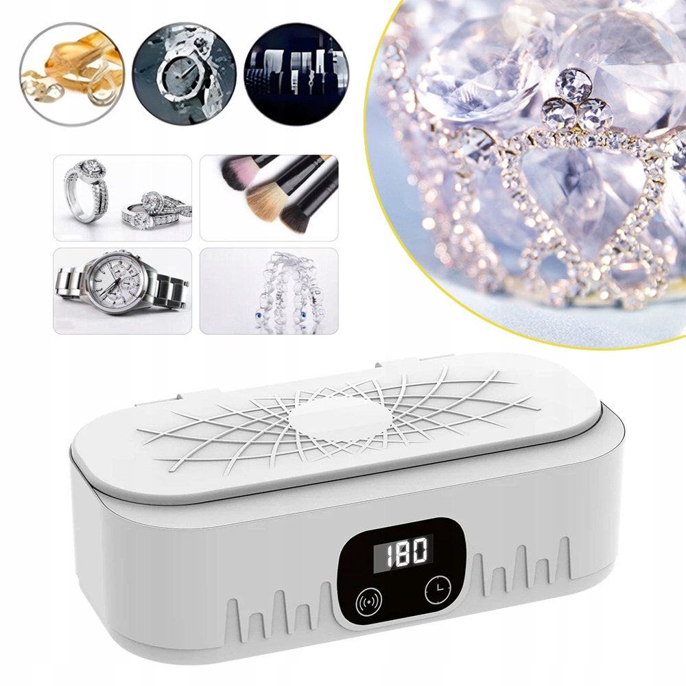 ULTRADŹWIĘKOWE URZĄDZENIE CZYSZCZĄCE, ULTRASONICZNA MYJKA DO OKULARÓW 400ML